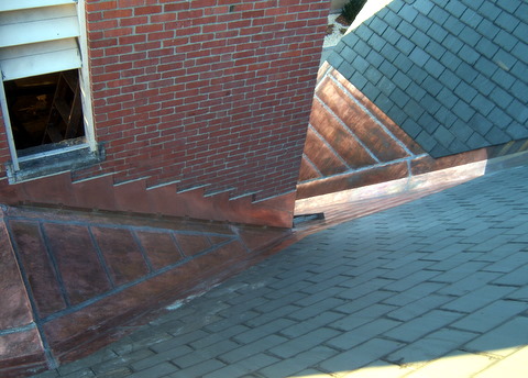 Copper pan installtion, fully soldered.