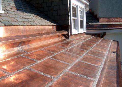 Miscellaneous slate and copper repairs.